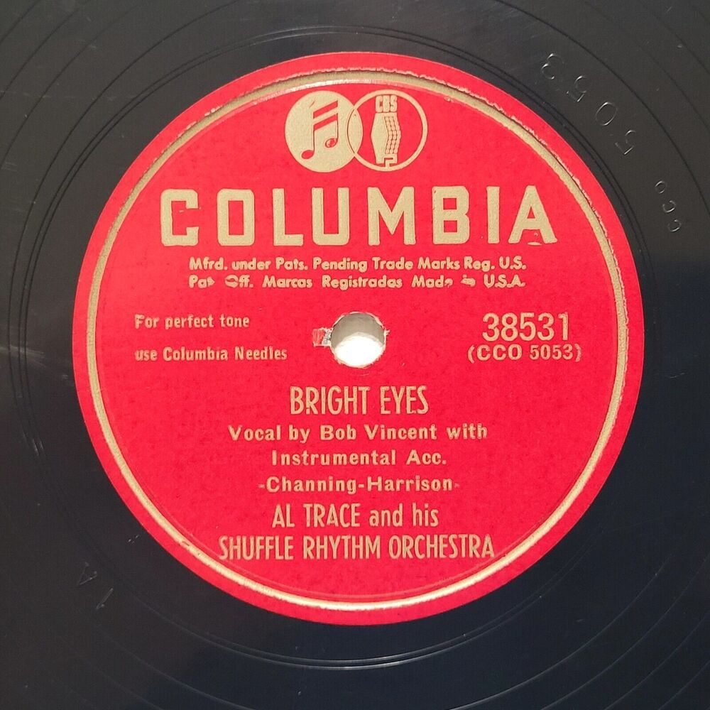 Al Trace 78 RRPM - Swing Your Partner Polka / Bright Eyes - Columbia V+ Jazz